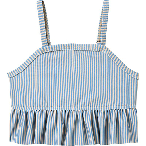 Купальник раздельный Wheat "Lærke Blue Swim Stripe", голубые полоски